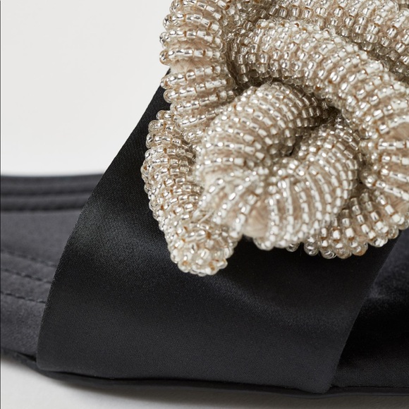 Re-stocked H&M Satin Beaded Slides - Picture 7 of 9
